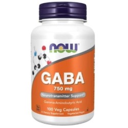 NOW GABA 750 мг / 100 капсули