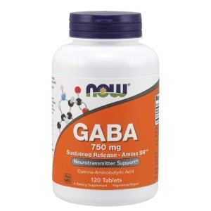 NOW GABA 750 мг / Sustained Release 120 таблетки NOW GABA 750 мг / Sustained Release 120 таблетки