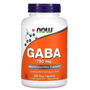 NOW GABA 750 мг / 200 капсули
