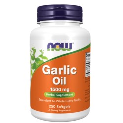 NOW Garlic Oil 1500 мг / 250 гел капсули