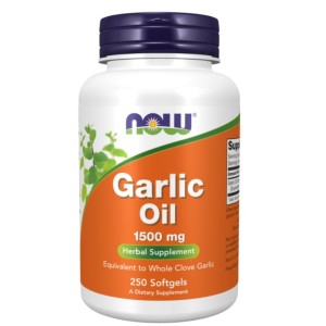 NOW Garlic Oil 1500 мг / 250 гел капсули