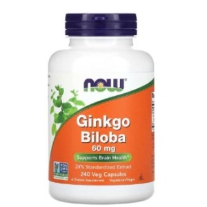 NOW Ginkgo Biloba 60 мг / 240 капсули