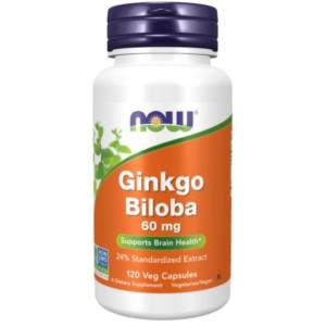 NOW Ginkgo Biloba 60 мг / 120 капсули