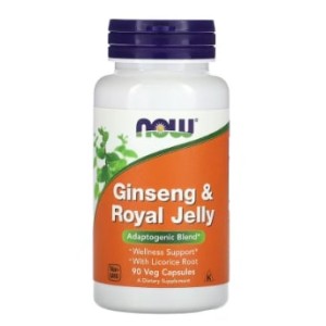 NOW Ginseng & Royal Jelly 90 капсули