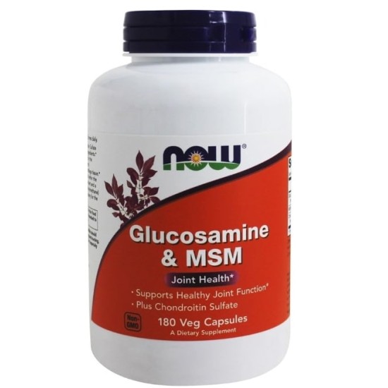 NOW Glucosamine & MSM 180 капсули на изгодни цени NOW Glucosamine & MSM 180 капсули на супер цена