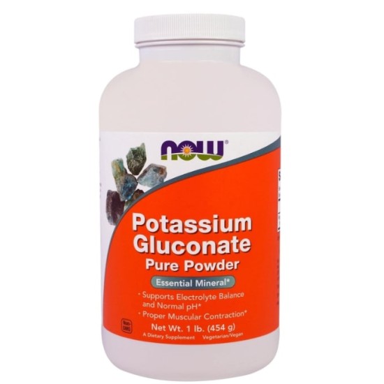 NOW Potassium Gluconate Powder 454 гр на изгодни цени NOW Potassium Gluconate Powder 454 гр на супер цена