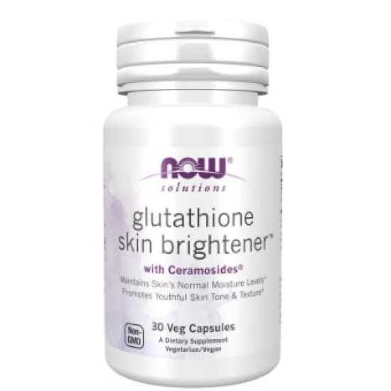 NOW Glutathione Skin Brightener™ | with Ceramosides® 30 капсули на супер цена