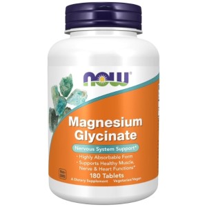 NOW Magnesium Glycinate | Highly Absorbable Magnesium Bisglycinate 180 таблетки NOW Magnesium Glycinate | Highly Absorbable Magnesium Bisglycinate 180 таблетки