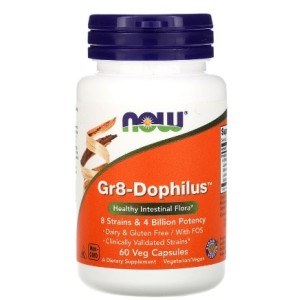 NOW Gr8-Dophilus 60 капсули NOW Gr8-Dophilus 60 капсули