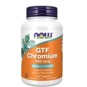 NOW GTF Chromium 200 мкг / 250 таблетки NOW GTF Chromium 200 мкг / 250 таблетки