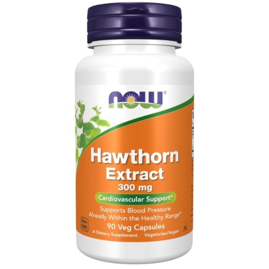 NOW Hawthorn Extract 300 мг / 90 капсули на супер цена