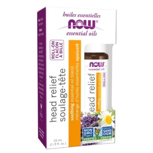 NOW Head Relief Roll-On | Soothing Essential Oil Blend 10 мл NOW Head Relief Roll-On | Soothing Essential Oil Blend 10 мл