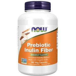 NOW Prebiotic Inulin Fiber FOS 180 капсули NOW Prebiotic Inulin Fiber FOS 180 капсули
