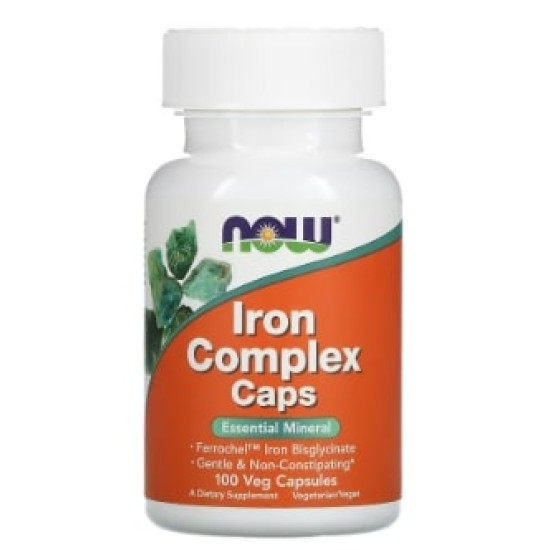 NOW Iron Complex 100 капсули на супер цена