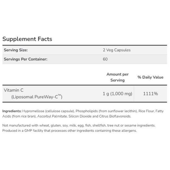 NOW Liposomal Vitamin C 120 капсули на супер цена