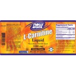 NOW L-Carnitine Liquid 1000mg. / 473ml. на супер цена