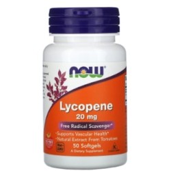 NOW Lycopene 20 мг | LYC-O-MATO® 50 гел капсули