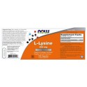NOW L-Lysine 500 мг / 100 капсули на супер цена