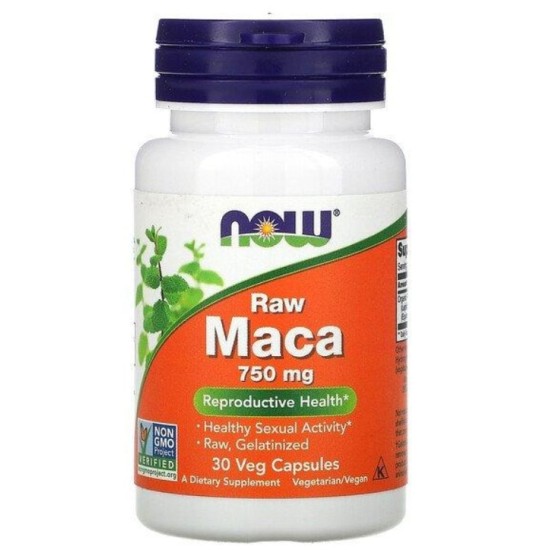 NOW Raw MACA 6:1 Concentrate 750 мг / 30 капсули на супер цена