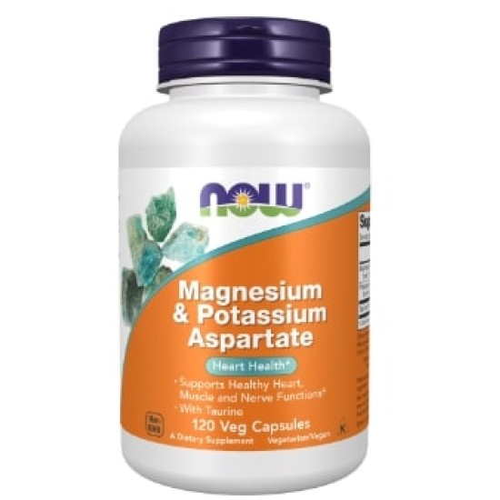 NOW Magnesium & Potassium Aspartate 120 кпсули на изгодни цени NOW Magnesium & Potassium Aspartate 120 кпсули на супер цена
