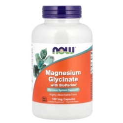 NOW Foods Magnesium Glycinate with BioPerine® 180 капсули