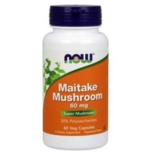 NOW Maitake Mushrooms 60 мг / 60 капсули NOW Maitake Mushrooms 60 мг / 60 капсули