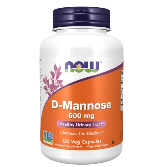 NOW D-Mannose 500 мг / 120 капсули на супер цена