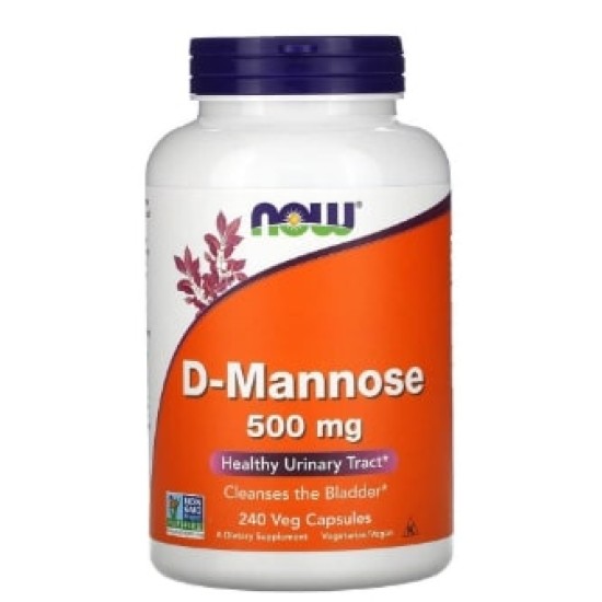 NOW D-Mannose 500 мг / 240 капсули на супер цена