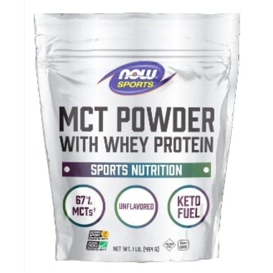 NOW MCT Powder / with Whey Protein / Keto Fuel 454 гр на изгодни цени NOW MCT Powder / with Whey Protein / Keto Fuel 454 гр на супер цена