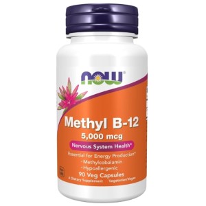 NOW Methyl B-12 5000 мкг / 90 капсули