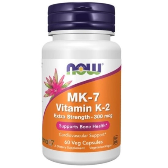 NOW MK-7 Vitamin K-2 - 300 мкг - 60 Капсули на супер цена