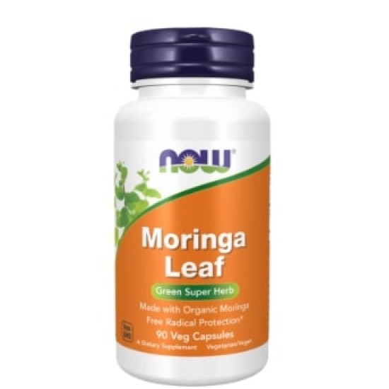 NOW Moringa Leaf 400 мг / 90 капсули на супер цена