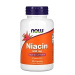 NOW Foods Niacin 500 мг / 100 капсули на супер цена