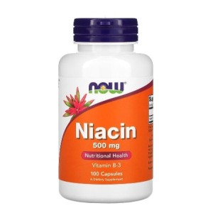NOW Foods Niacin 500 мг / 100 капсули