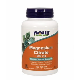 NOW Magnesium Citrate 200mg. / 100 Tabs