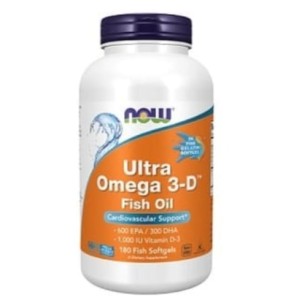NOW Ultra Omega 3 | Fish Gelatin Softgels 180 гел капсули NOW Ultra Omega 3 | Fish Gelatin Softgels 180 гел капсули