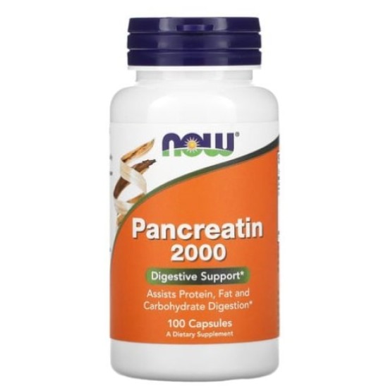 NOW Pancreatin 2000 / 100 капсули на супер цена