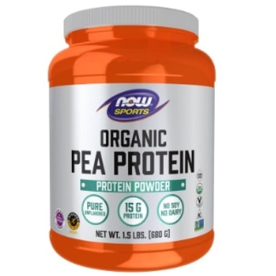 NOW Organic Pea Protein 680 гр на супер цена