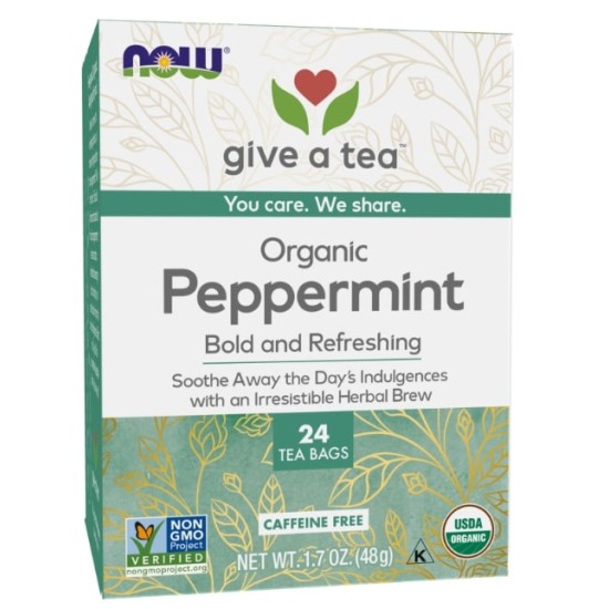 NOW Peppermint Tea 30 пакета на супер цена
