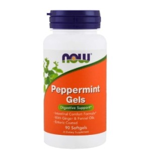 NOW Peppermint Gels 90 гел капсули