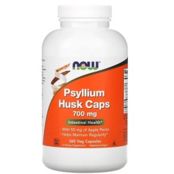 NOW Psyllium Husk 700 мг | with Apple Pectin 360 капсули