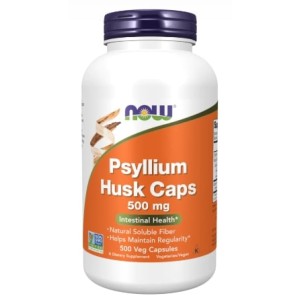 NOW Psyllium Husk Caps 500 мг / 500 капсули NOW Psyllium Husk Caps 500 мг / 500 капсули
