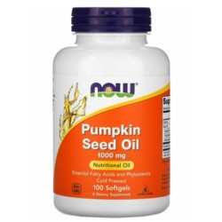NOW Pumpkin Seed Oil 1000 мг / 100 гел капсули NOW Pumpkin Seed Oil 1000 мг / 100 гел капсули