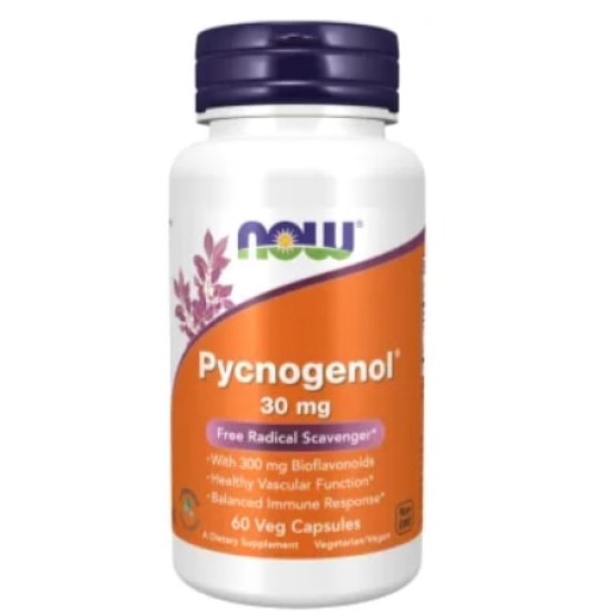 NOW Pycnogenol 30 мг / 60 капсули на супер цена