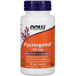NOW Pycnogenol 60 мг / 50 капсули
