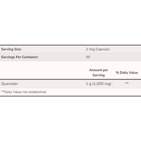 NOW Quercetin 500 мг / 100 капсули на супер цена