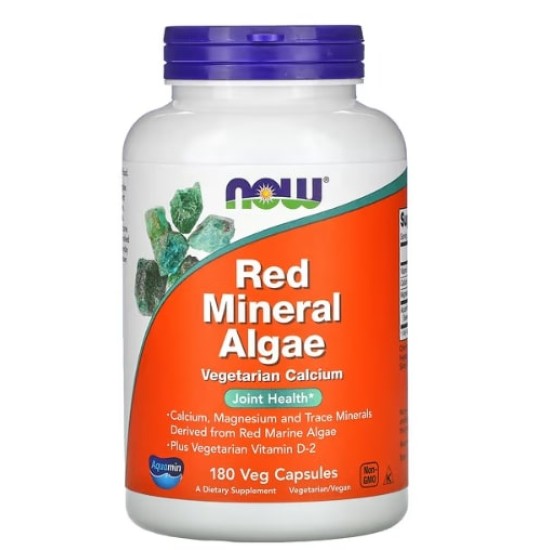 NOW Red Mineral Algae 180 капсули на супер цена