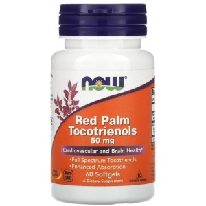 NOW Red Palm Tocotrienols 50 мг / 60 гел капсули