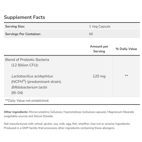 NOW Respiratory Care Probiotic | with 12 Billion Active Cells 60 капсули на супер цена