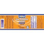 NOW Saw Palmetto Extract 160 мг / 60 гел капсули на супер цена